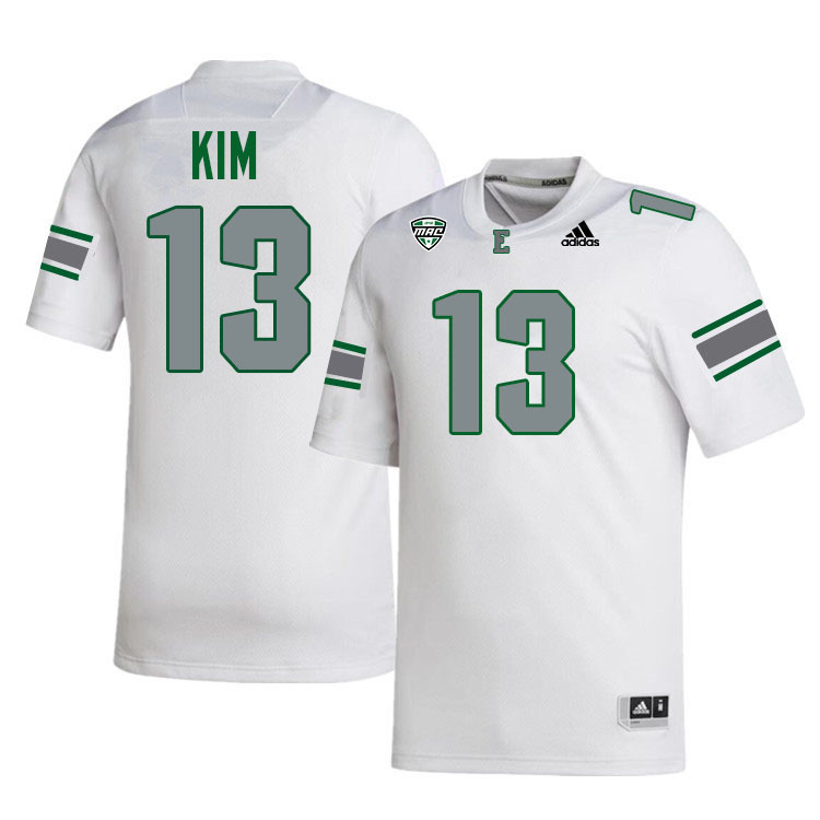 #13 Noah Kim Eastern Michigan Jersey,Eastern Michigan University Eagles Football Jersey-White